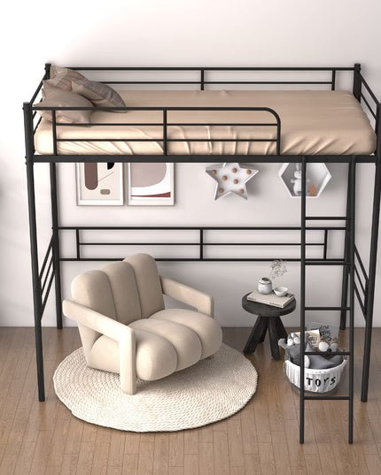 Metal Loft Bed Twin Size - Giantex