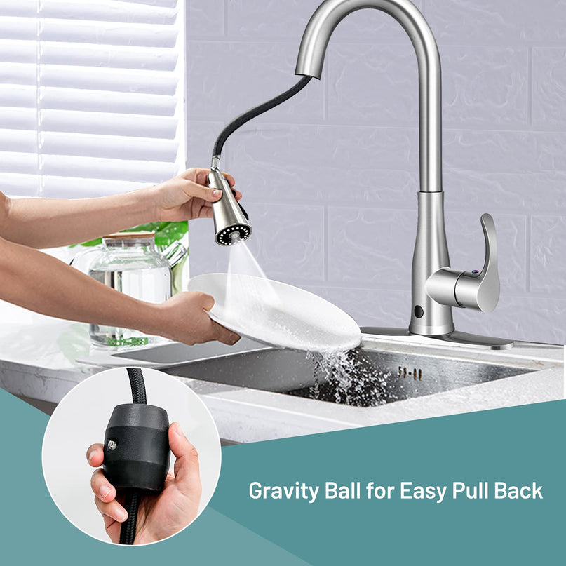 Giantex 304 Stainless Steel Touchless Kitchen Faucet