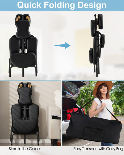 Portable Light Weight Massage Chair Travel Massage Tattoo Spa Chair