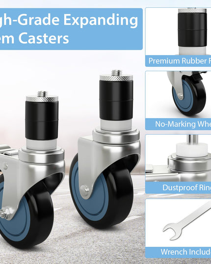 Giantex 4 Inch Caster Wheels Pack of 4