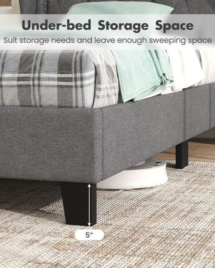 Giantex Twin Bed Frames with Headboard
