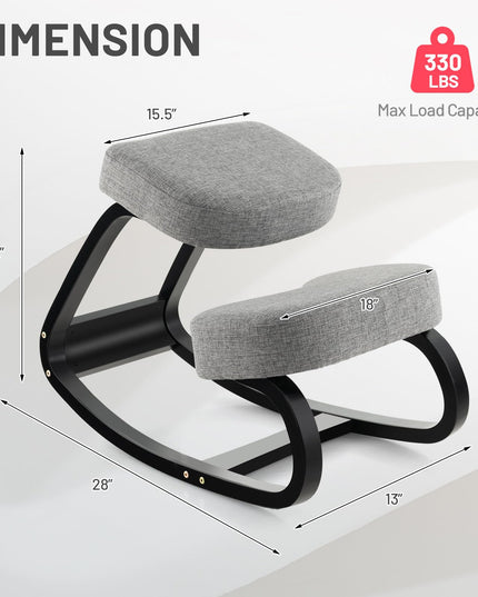 Giantex Kneeling Chair, Wood Posture Chair