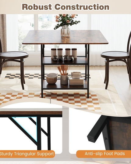 Table à manger Giantex 47 pouces pour 4 à 6 personnes