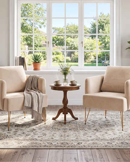 GIANTEX Modern Accent Chair with Back Cushion(1/2)