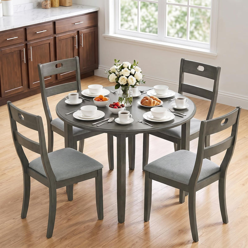 Giantex Wooden Dining Chairs Set of 2/4 for Restaurant