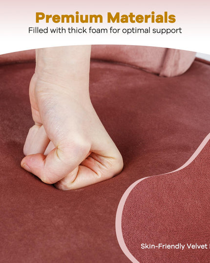 CHARMAID Velvet Vanity Chair for Bedroom Elegant Accent Chair