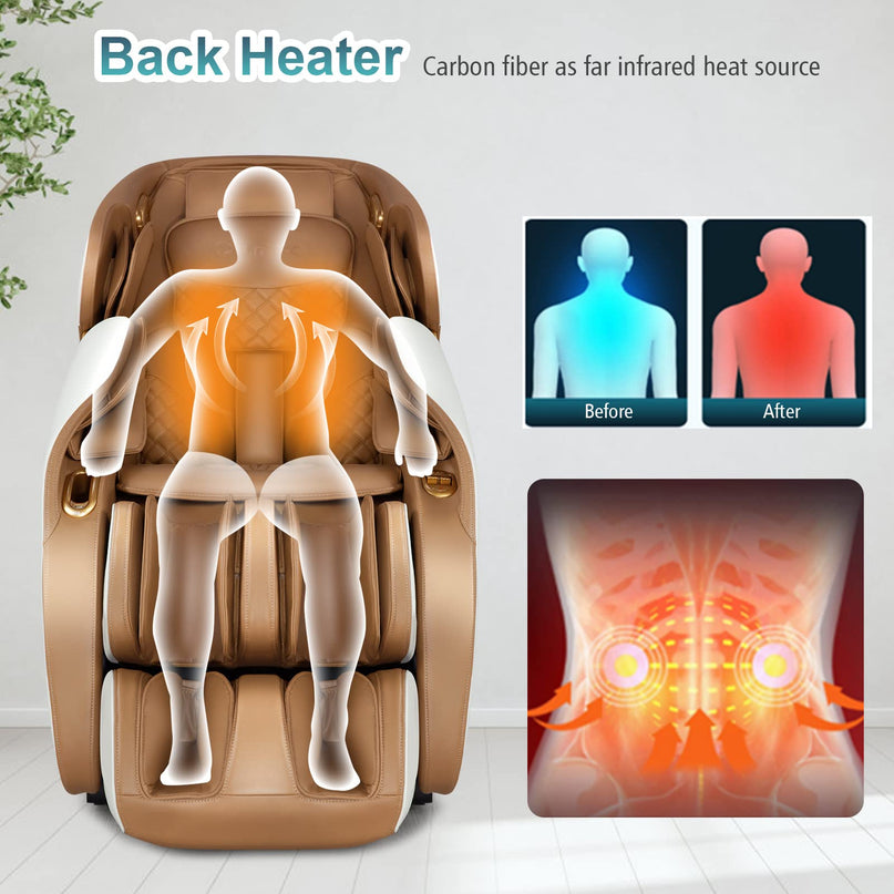 Giantex Full Body Massage Chair - Zero Gravity Shiatsu Massage Recliner with SL Track