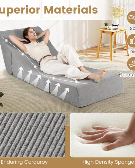 Giantex 3 in 1 Folding Sofa Bed for Living Room Bedroom Office Apartment