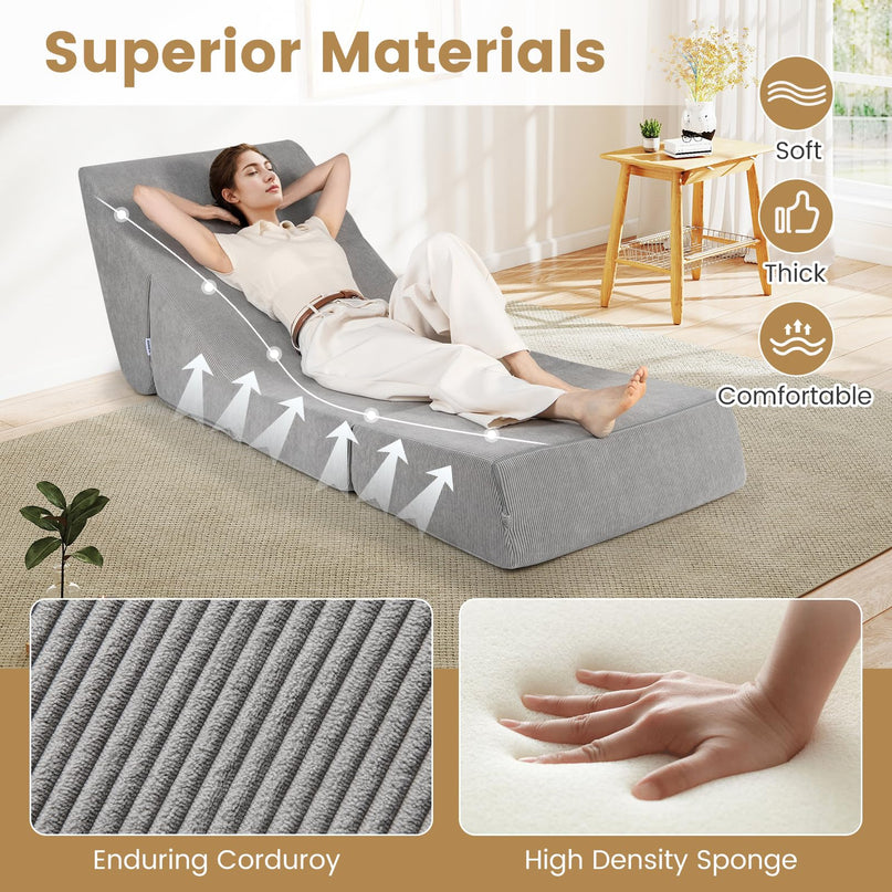 Giantex 3 in 1 Folding Sofa Bed for Living Room Bedroom Office Apartment