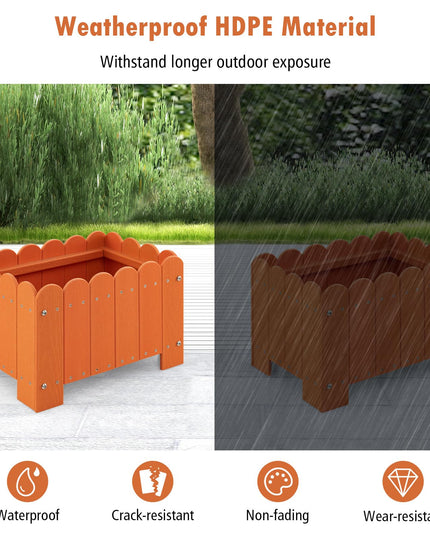 Giantex 2 Pack Rectangular Planter Box