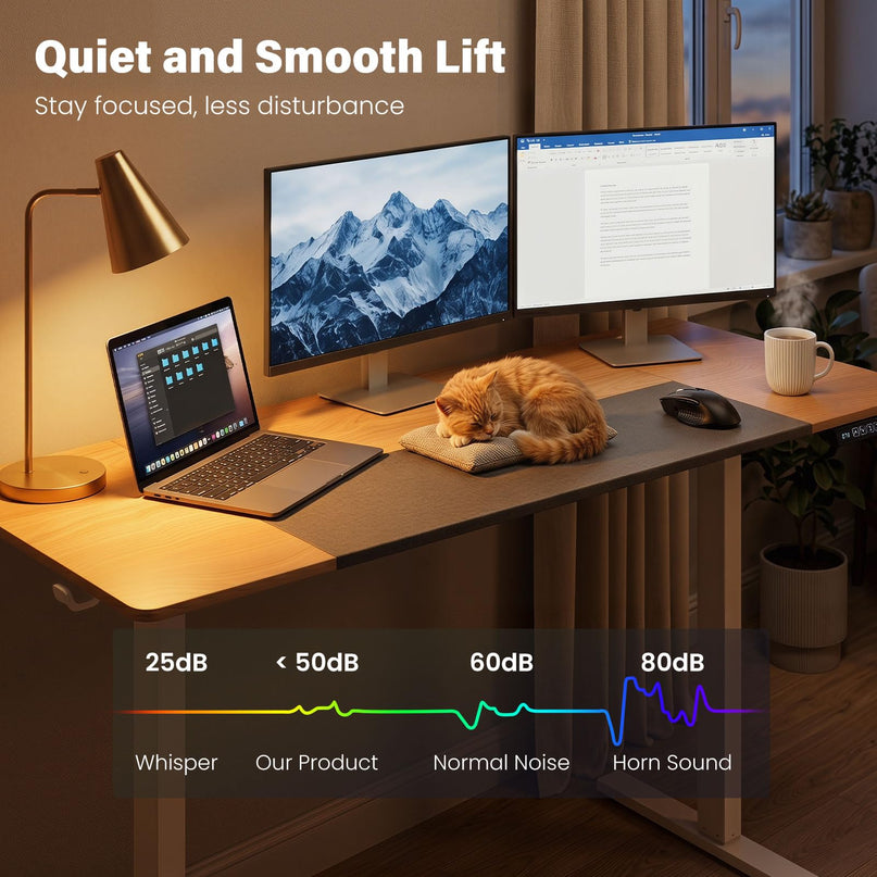 Giantex 63 x 24 Inch Electric Standing Desk w/ 3 Memory Presets