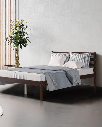 Giantex Wood Platform Bed Frame No Spring Needed Bed Mattress Foundation