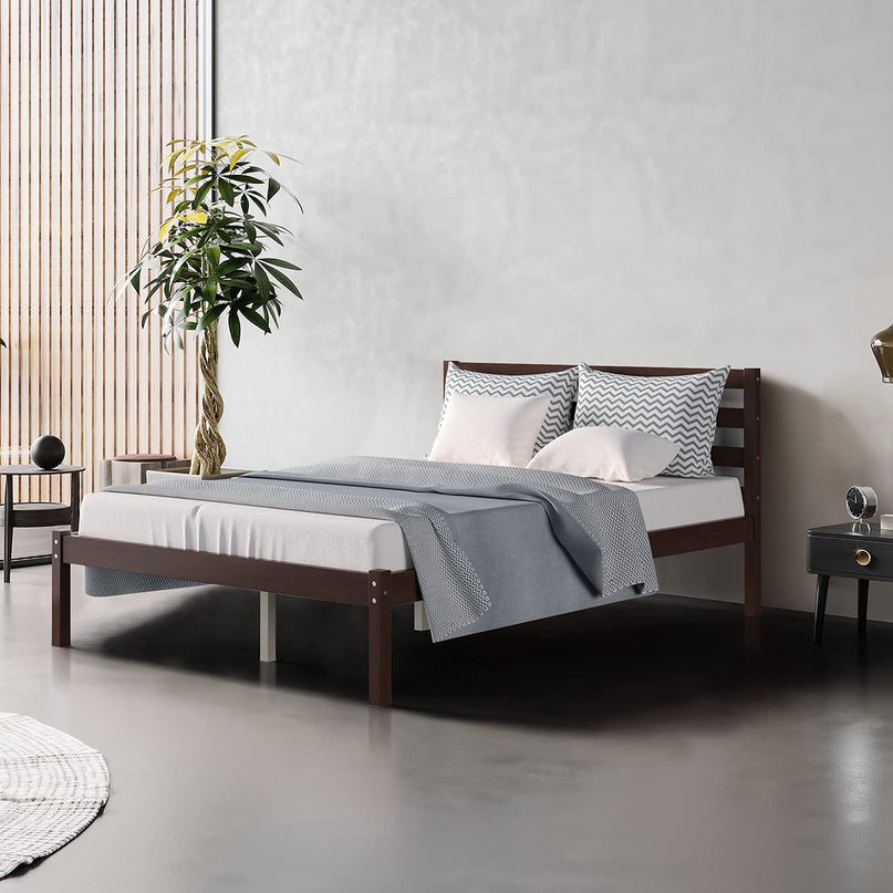 Giantex Wood Platform Bed Frame No Spring Needed Bed Mattress Foundation