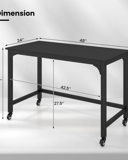 Giantex 48" Rolling Computer Desk