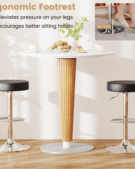 Giantex Bar Stool Set with Swivel Padded Seat for Kitchen