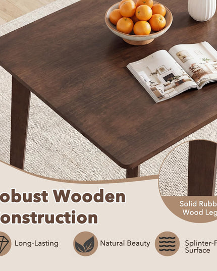 Giantex 48-Inches Dining Table for 4 Rectangular Wooden Kitchen Table