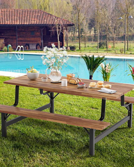 Giantex Picnic Table Bench Set for 6 or 4 Persons