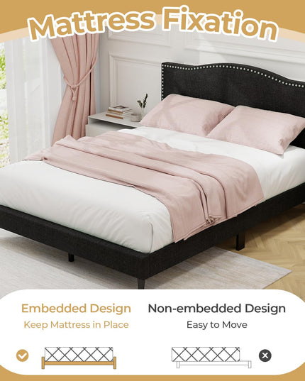 Giantex Queen Bed Frame with Headboard