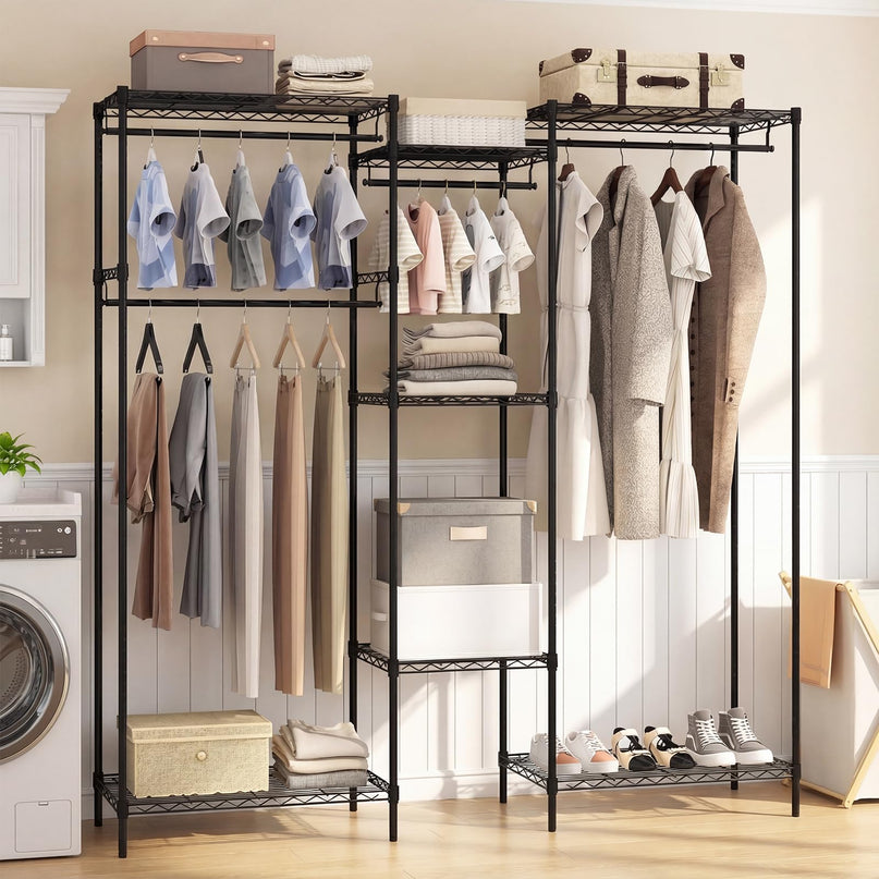Giantex Portable Wardrobe Convertible Clothes Organizer