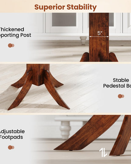 Giantex 33-Inch Square Dining Table for 2-4 People
