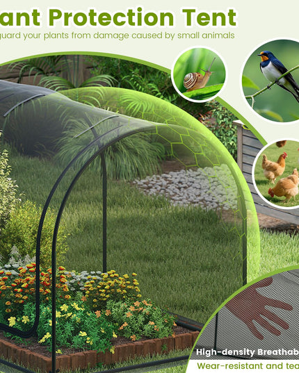 Giantex Large Portable Plant Protection Tent w/ 2/3 Roll-up Zippered Doors & Carrying Bag