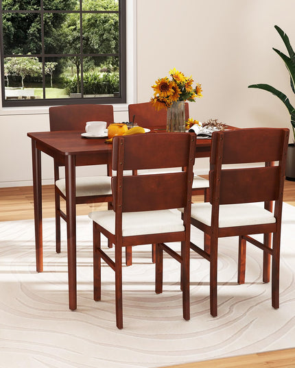 Giantex 5-Piece Dining Table Set for 4
