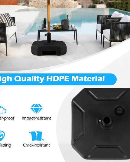 Giantex  - Heavy Duty HDPE Market Table Umbrella Pole Holder for Outdoor