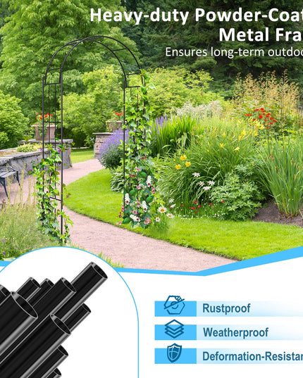 Giantex Garden Arch Trellis for Climbing Plants