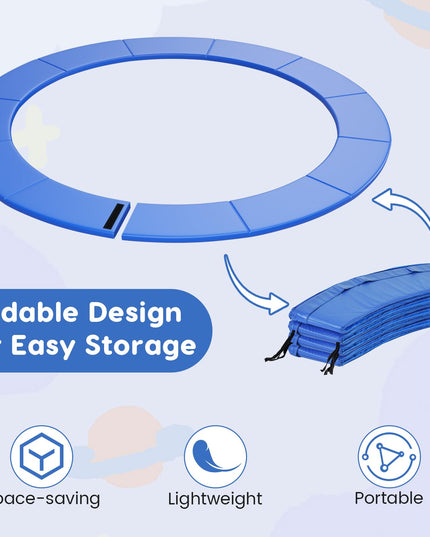 Giantex 14ft / 15ft / 16ft Trampoline Replacement Safety Pad With Opening Design