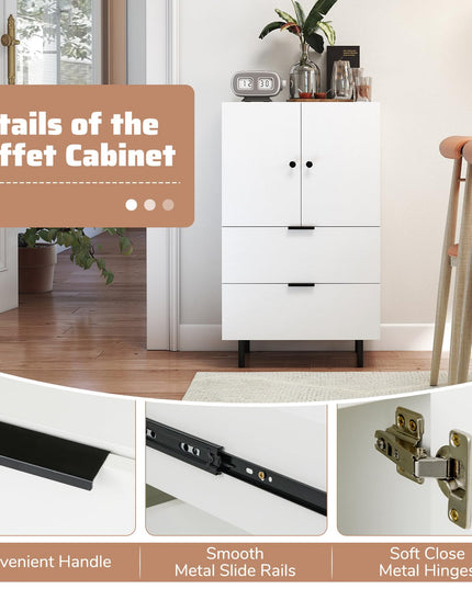 Giantex Buffet Cabinet with Drawers for Living Room