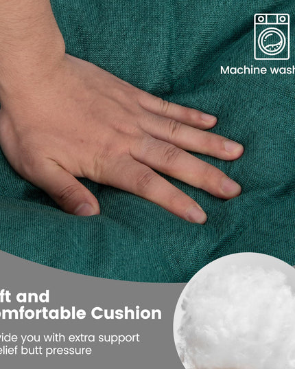 Chair Cushions for Dining Chairs 4 Pack, 17.5” x 17”U-Shaped Chair Pads with Polyester Cover