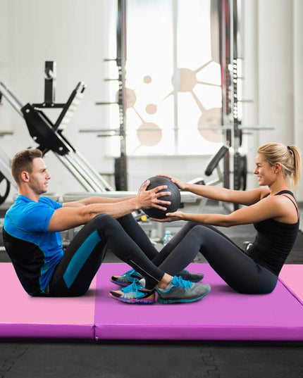 Giantex  Folding Anti-Tear Gymnastics Mat with Carrying Handles