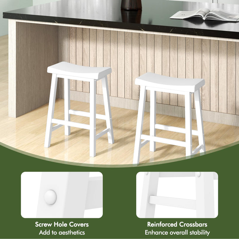 Giantex 24" Bar Stools Set of 2/4 for Kitchen Island
