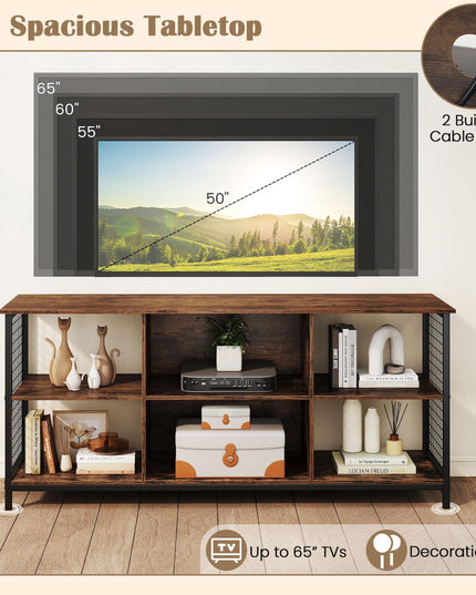 Giantex Industrial TV Stand for TVs up to 65 Inch