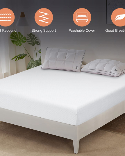 Giantex Full Mattress 8 Inch, Air Foam for Cool Sleep & Spine Protection