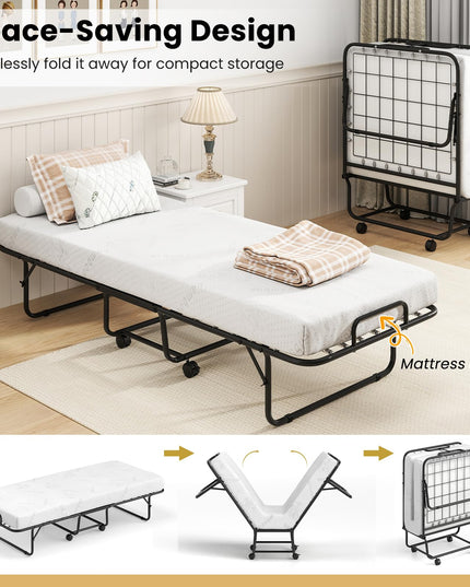 Giantex Folding Bed with Mattress for Adults
