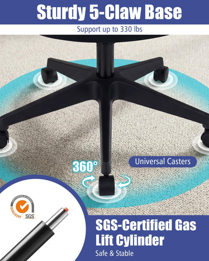Gianetx Ergonomic Office Chair Height Adjustable Computer Desk Chair(1/2)