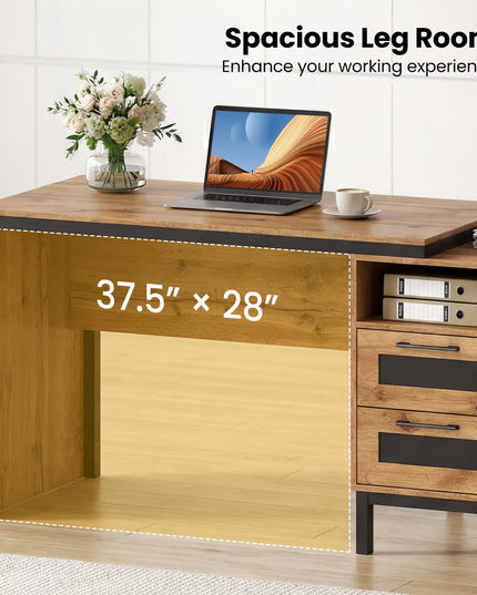 Giantex 71" Executive Desk Farmhouse Home Office Desk