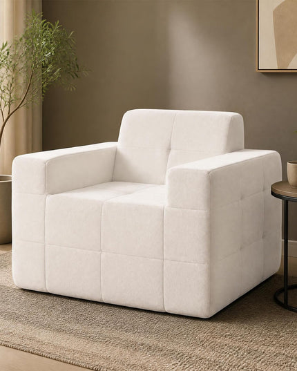 GIANTEX Boneless Single Sofa Chair with Terry Cloth Upholstery