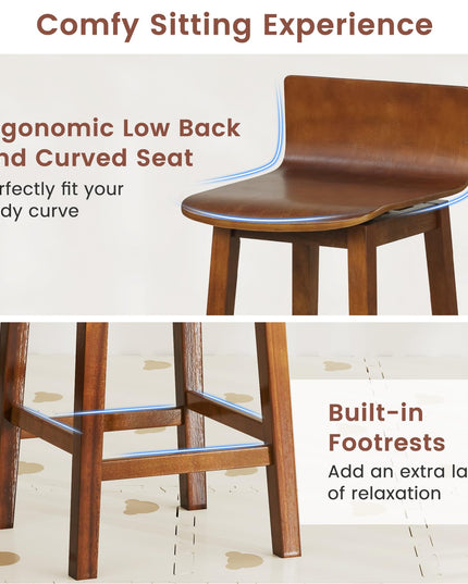 Giantex 24.5" Swivel Bar Stools Set of 2/4
