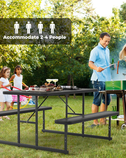 Giantex Picnic Table Bench Set for 4 People