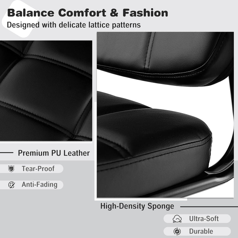 Giantex Waiting Room Chairs, Reception Guest Chair with Padded Armrests, Metal Frame & Sled Base