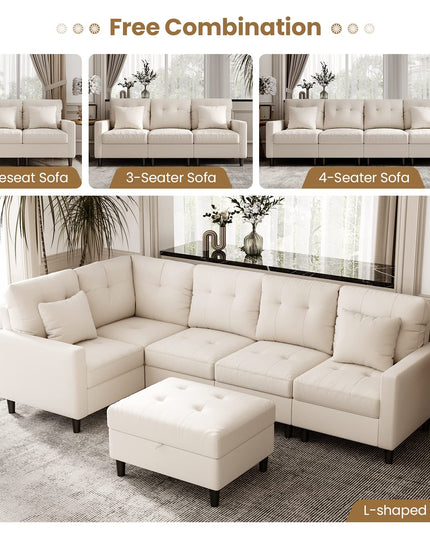 Giantex Modular Sectional Sofa Couch
