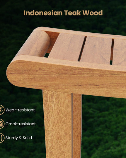 Giantex Teak Wood Shower Bench
