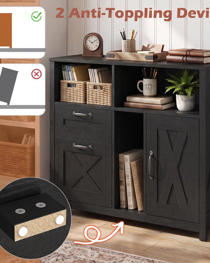 GIANTEX File Cabinet with 2 Drawers for Letter/A4 (37.5"x13"x28.5")