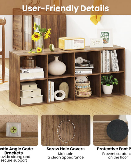Giantex 8-Cube Bookcase with Anti-Tipping Kits