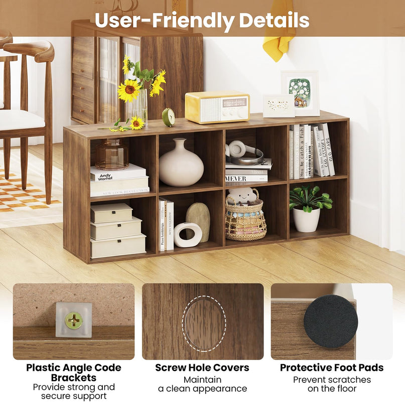 Giantex 8-Cube Bookcase with Anti-Tipping Kits