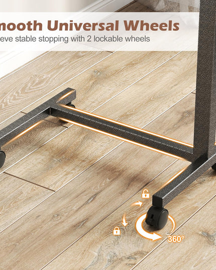 Giantex Overbed Table with Lockable Rolling Wheels