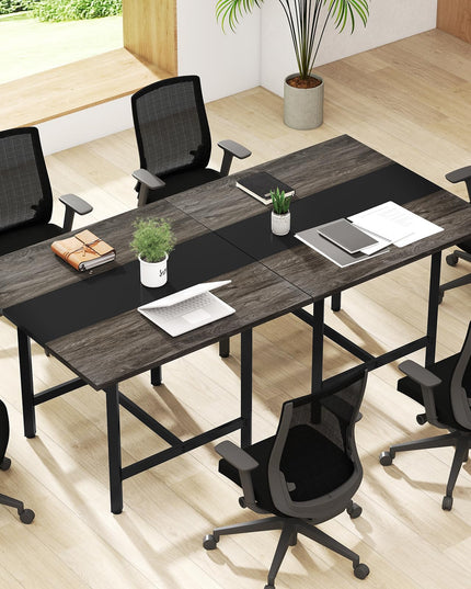 Giantex 39.5" Square Conference Table, Meeting Table for 4 People (1/2/4)