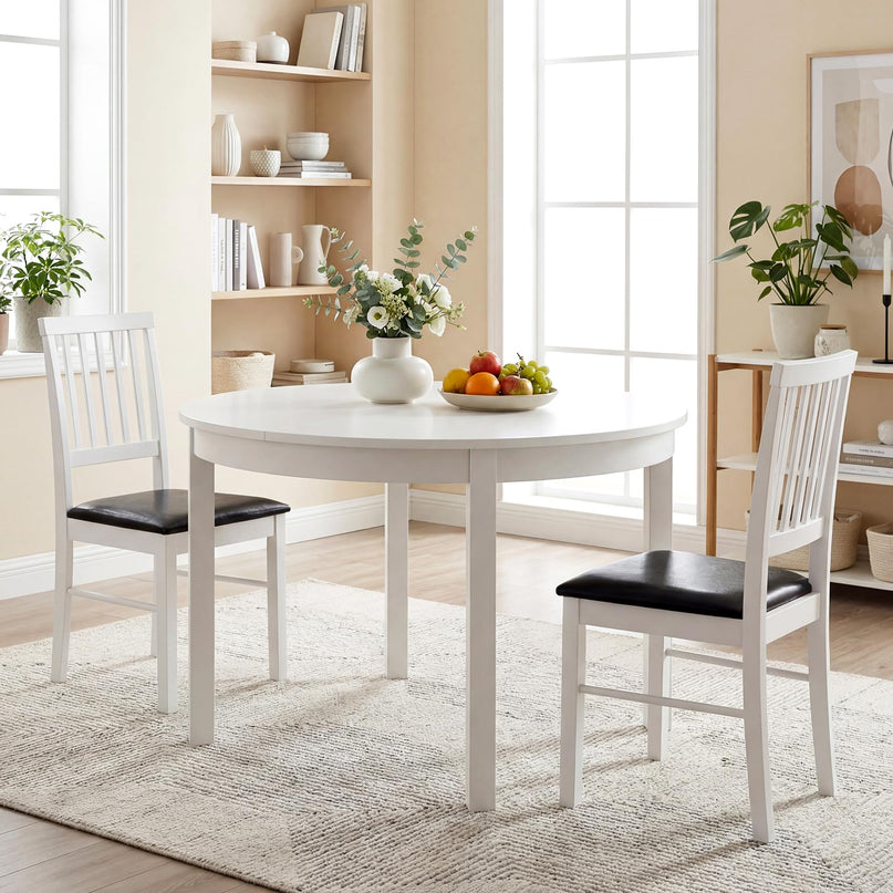Giantex Modern Mid Century Dining Room Chairs with Hollowed Backrest
